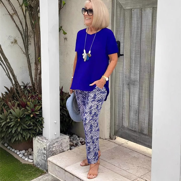 Damer elegant top med afslappet snit og komfortable lommer Stilla