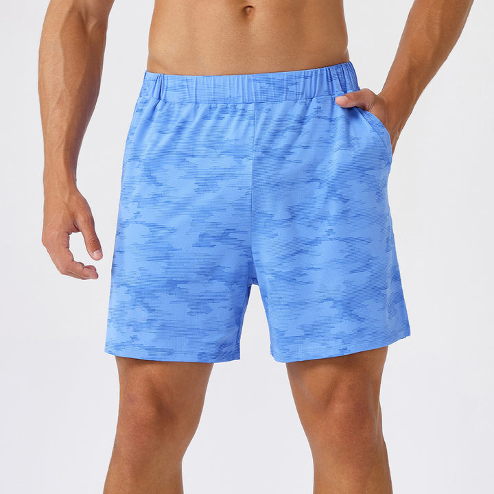 Herrer sport træningsshorts med innovativt camouflage-mønster og åndbare egenskaber Stilla