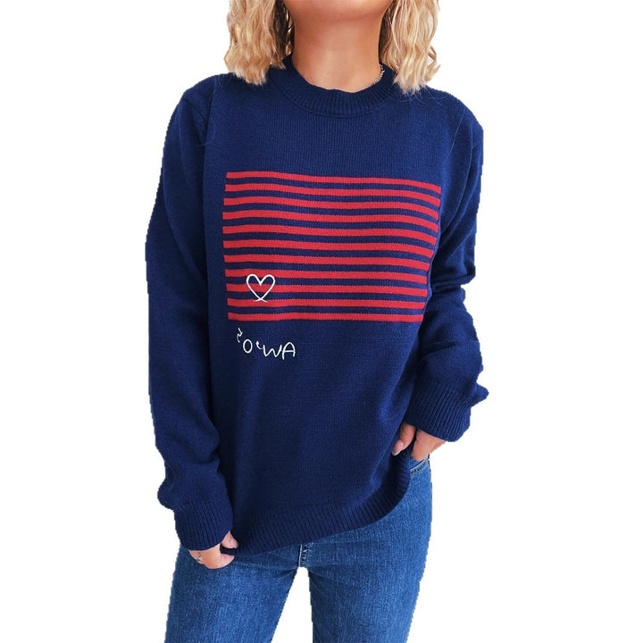 Kvinders hyggelige sweatshirt med grafisk print Stilla