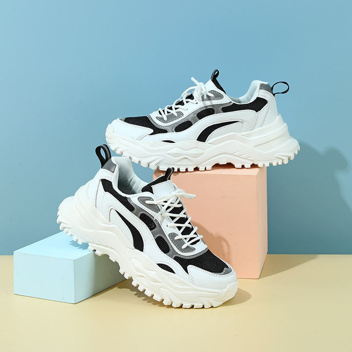 Damer Sporty Chunky Sneakers med innovativ sål Stilla