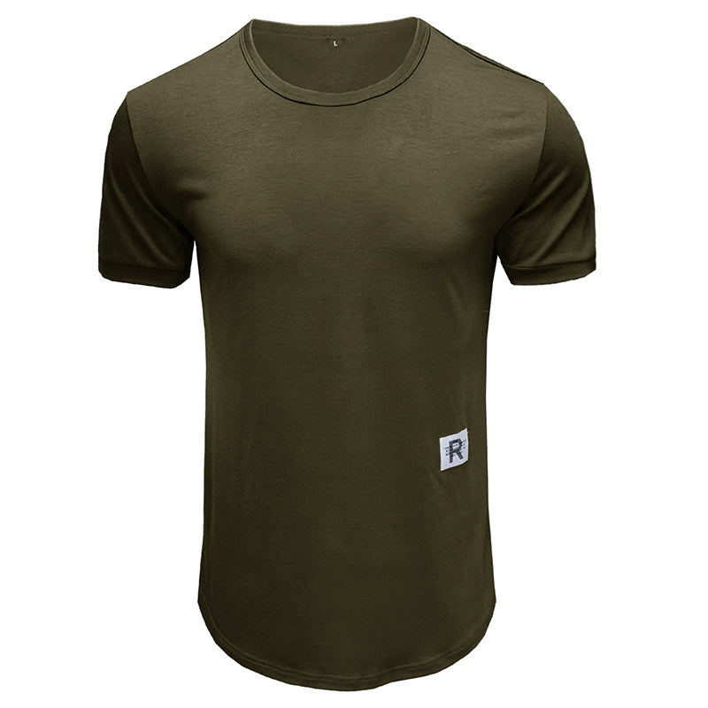 Herrer Rund hals T-shirt med åndbar bomuld Stilla