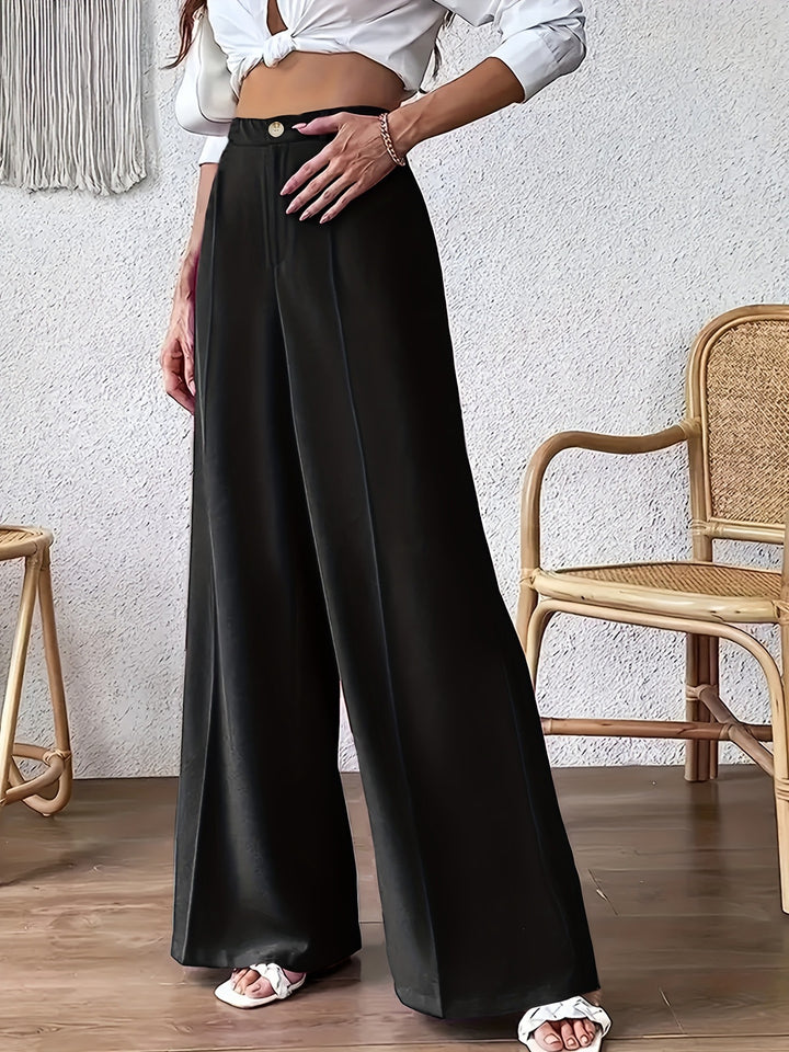 Dame Elegant og bred bukser med høj talje Stilla