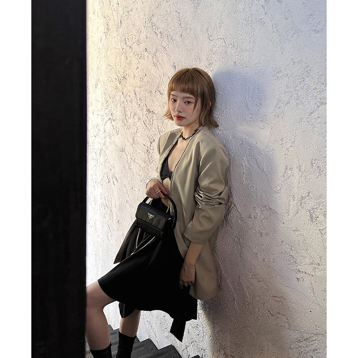 Dame Oversize-blazer med afslappet snit og elegante detaljer Stilla