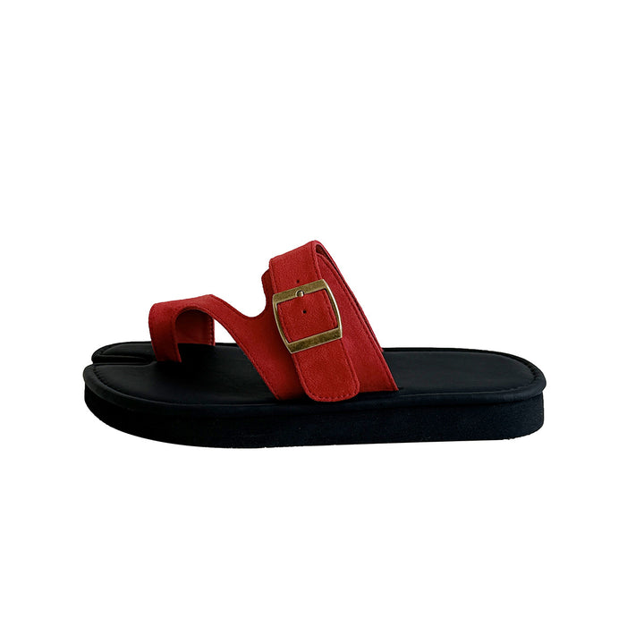 Femme Fritid Dobbelt-Tå Tåsplit Sandaler Stilla