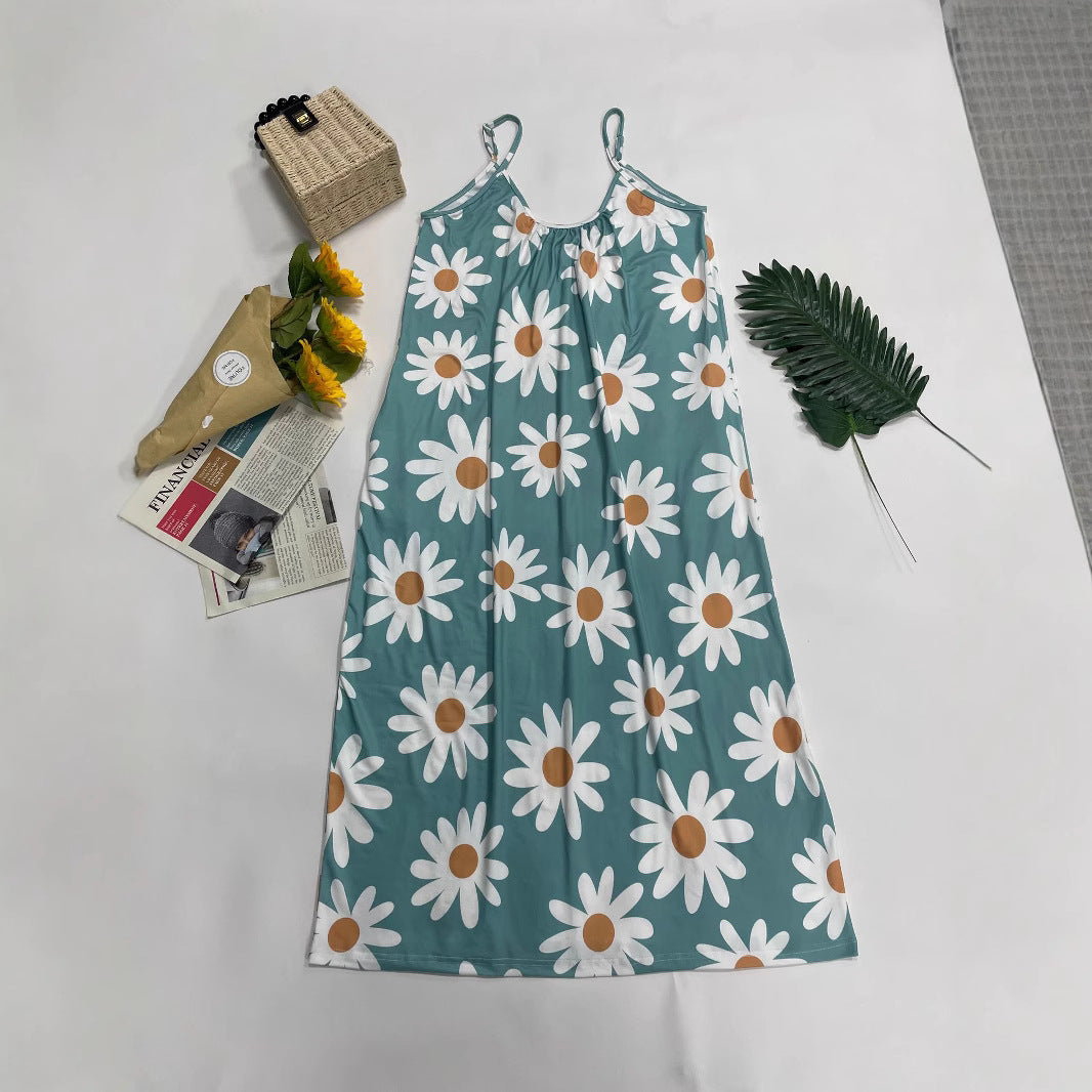 Dame Fritids Floral Maxi Kjole Stilla