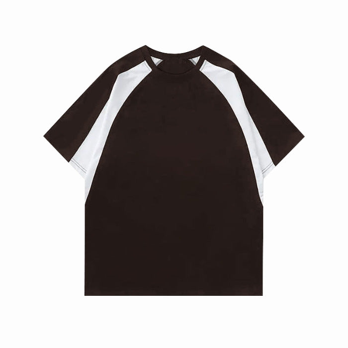 Dame Relaxed Fit Farve-Block T-Shirt Stilla
