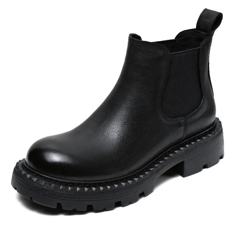 Dame Chunky-sål Chelsea-støvler med slip-on-design Stilla