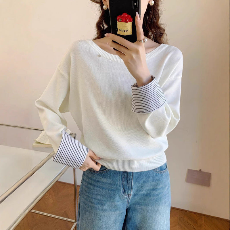 Kvinders afslappede sweater med aftagelig indvendig ærme Stilla