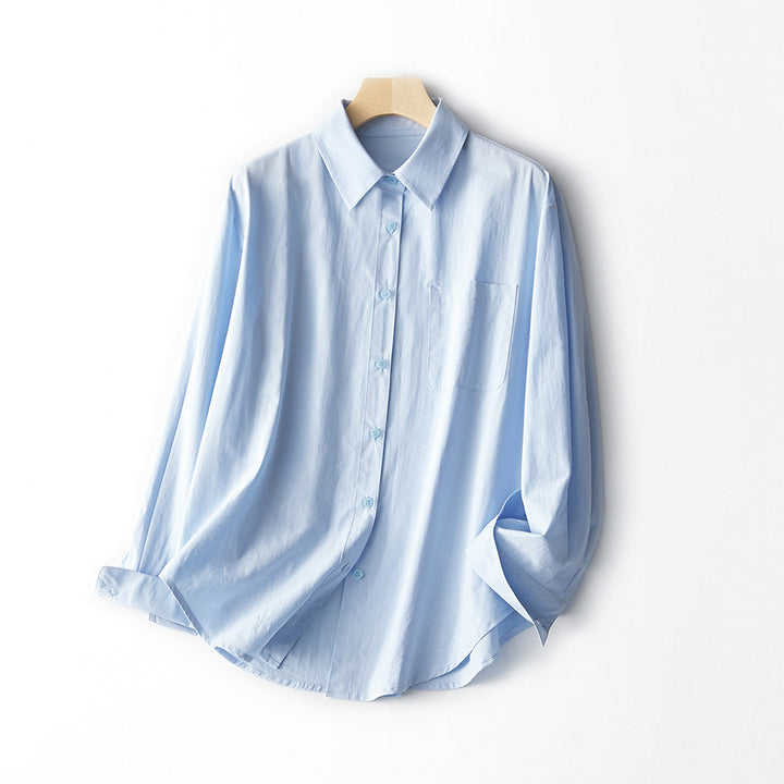 Femme Klassisk Oversized Button-Up Skjorte Stilla