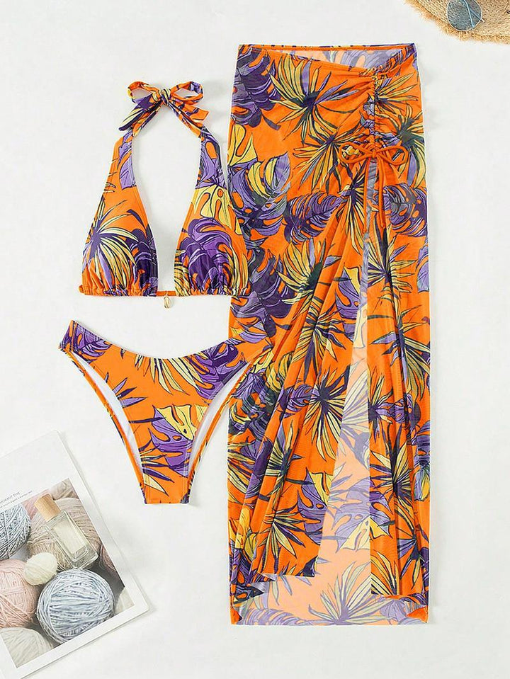 Dame bikini-sæt med legende kimono og raffinerede detaljer Stilla