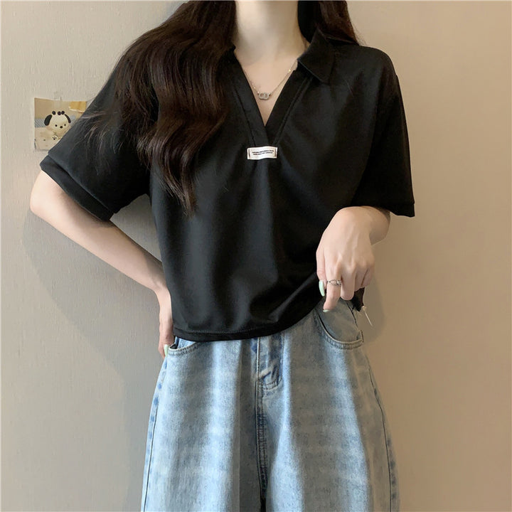 Femme Casual Polo-overdel med stilfulde korte ærmer Stilla