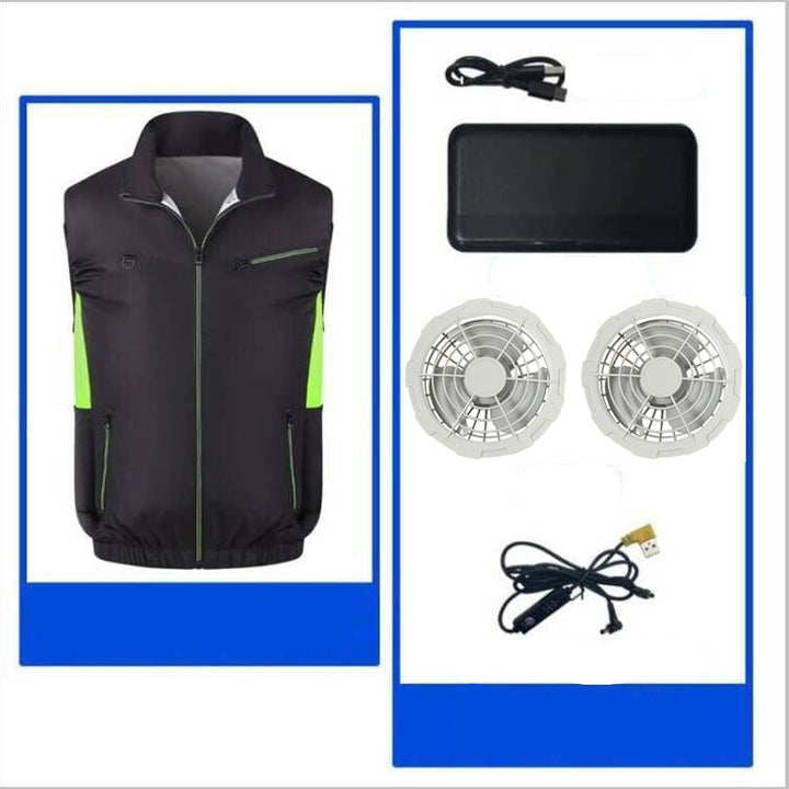 Herrer nan lette åndbar arbejdsbeskyttelsesvest med mesh-indlæg og lynlåslommer Skovae
