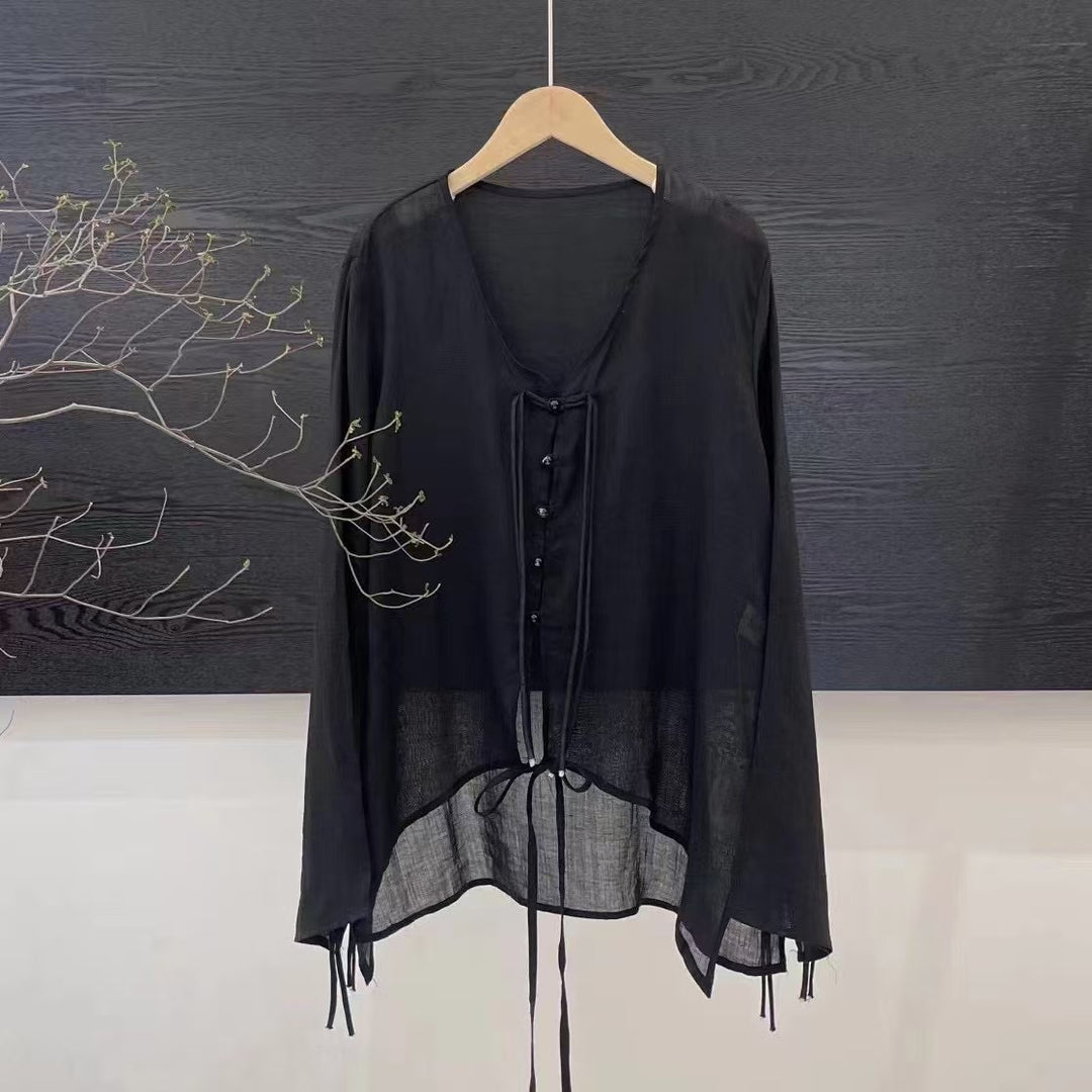 Kvinder Elegant Knaplukning Bluse Stilla