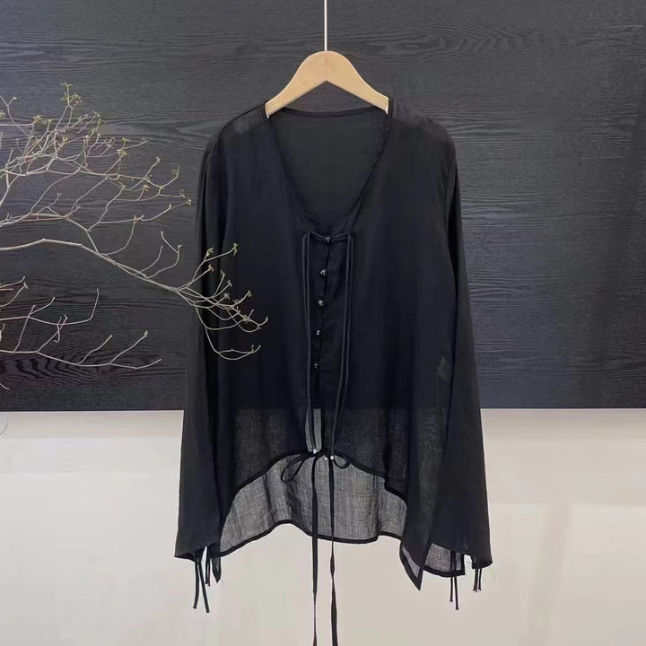 Kvinder Elegant Knaplukning Bluse Stilla