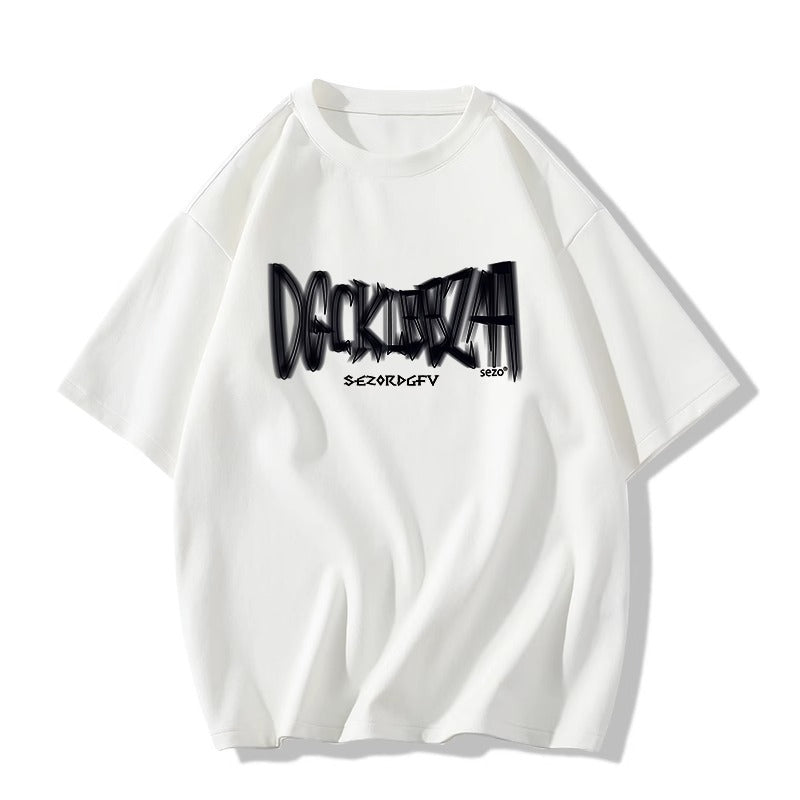 Dame Casual Oversize Grafik T-Shirt Stilla