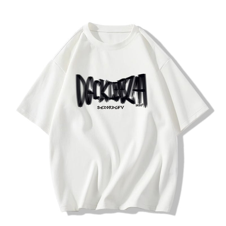 Dame Casual Oversize Grafik T-Shirt Stilla