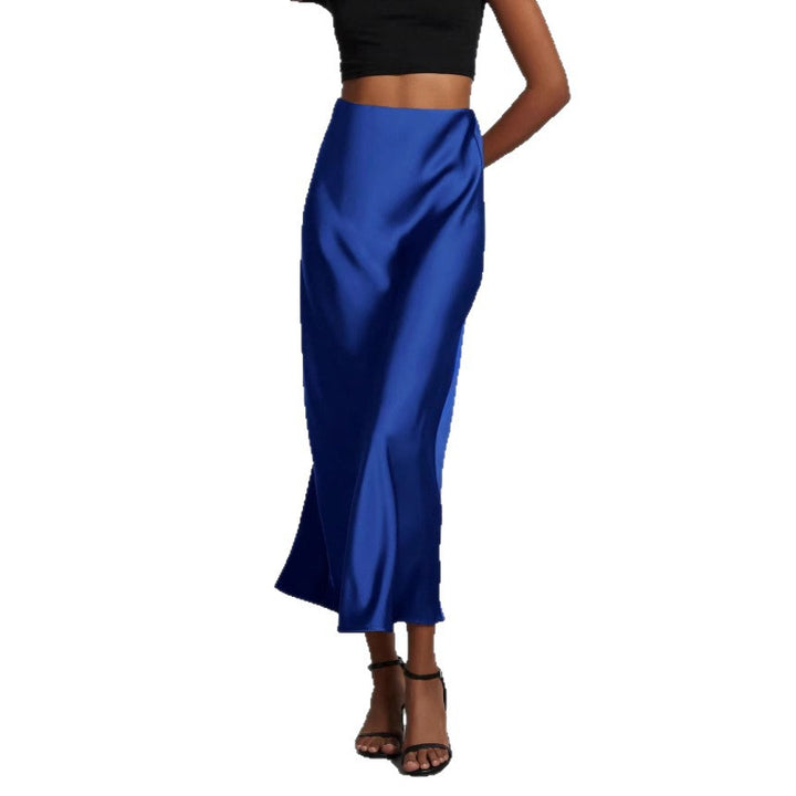 Dame Elegant Satin Maxi Skirt Stilla