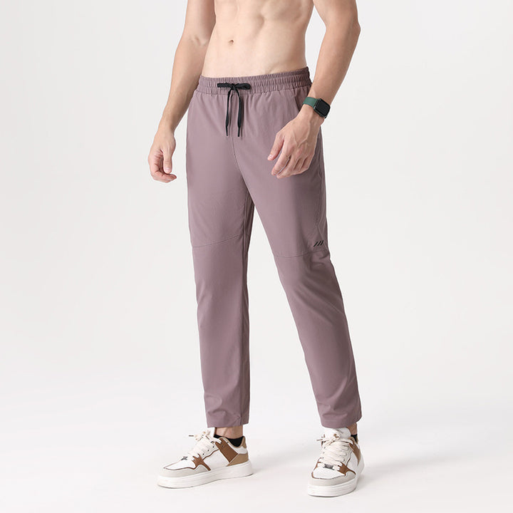 Herrer Sporty fritidsbukser med elastisk talje og åndbare indsatser Stilla