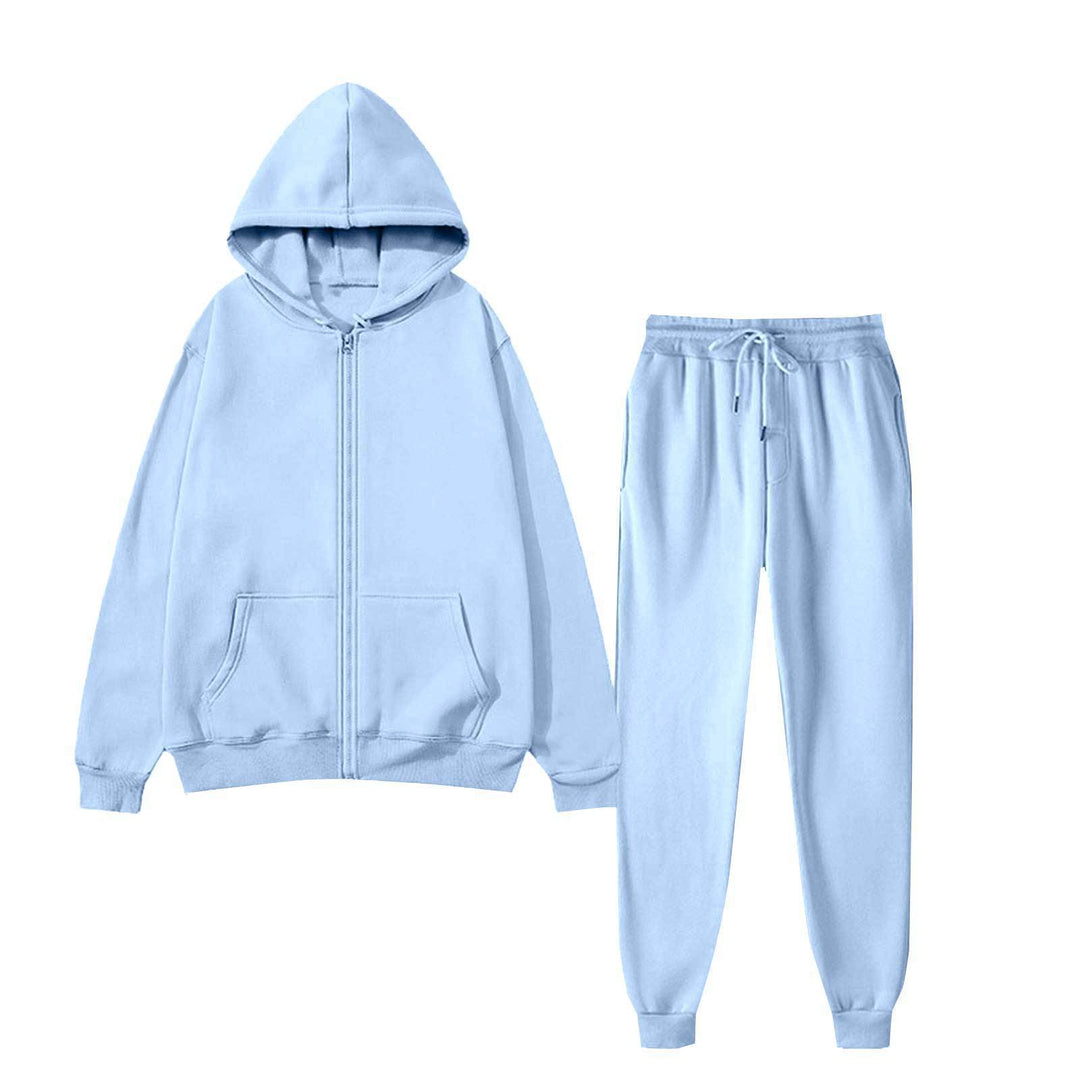 Kvinders hoodie sæt med komfortabel pasform og lynlås Stilla