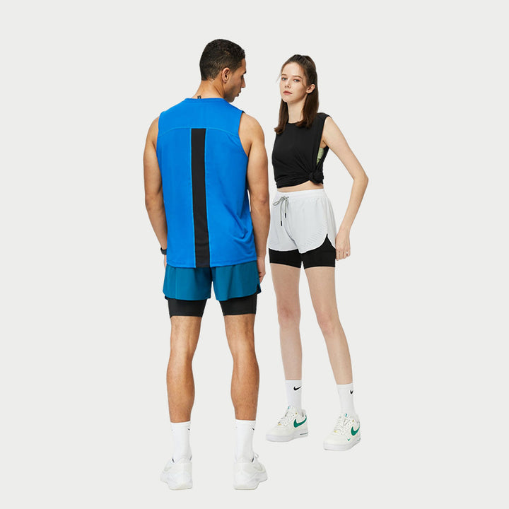 Herrer Sporty Tanktop med åndbar struktur Stilla