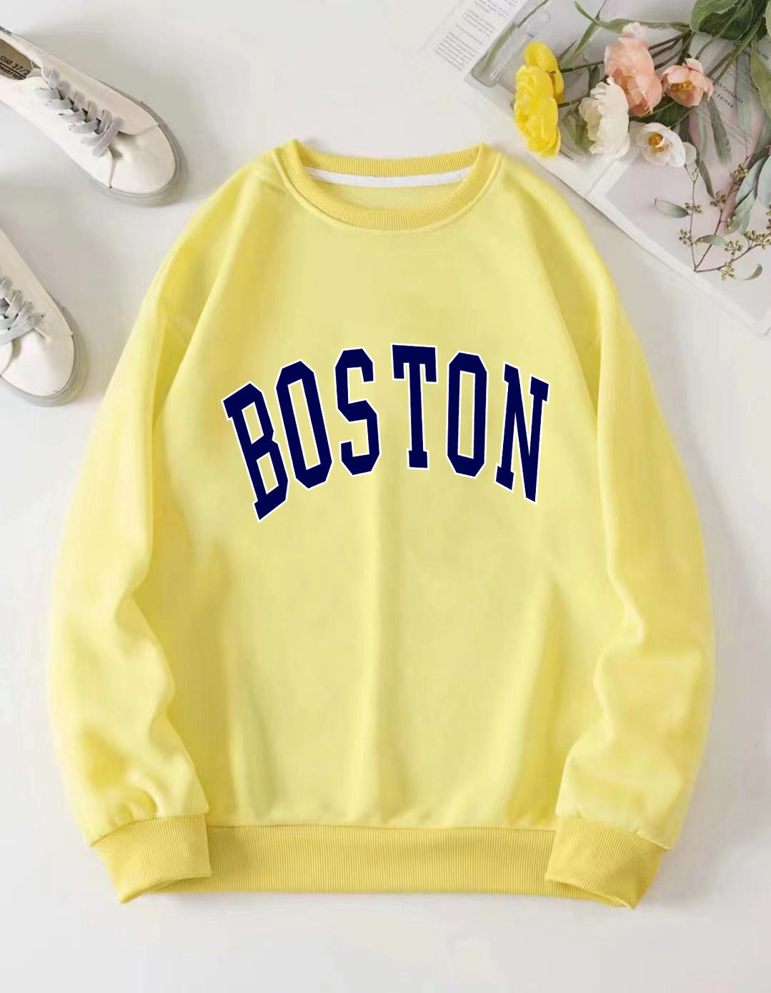 Kvinder casual sweatshirt med Boston print Skovae