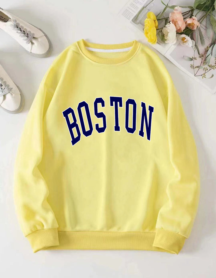 Kvinder casual sweatshirt med Boston print Skovae