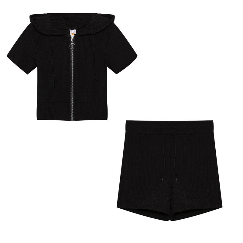 Kvinde Hætte Strik Shortset Stilla