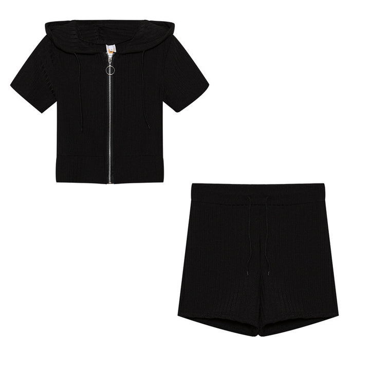 Kvinde Hætte Strik Shortset Stilla