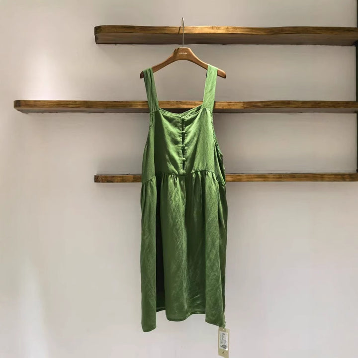 Femme Afslappet Fit Knap-Front Solkjole Stilla