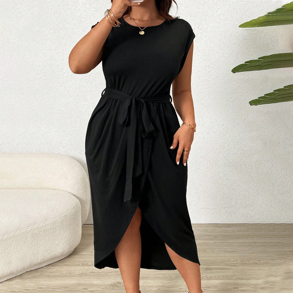 Dame Maxi-slag-om-kjole med smart V-udskæring og figursyet silhuet Stilla