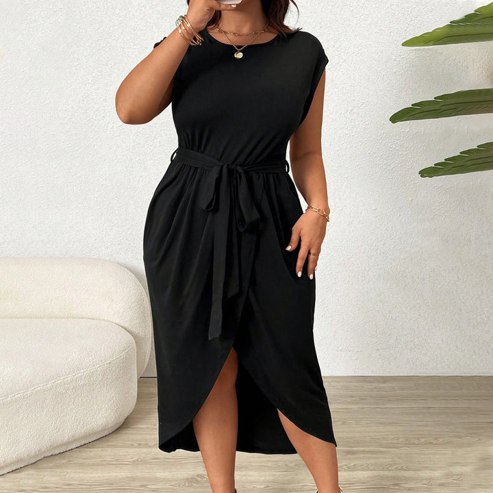 Dame Maxi-slag-om-kjole med smart V-udskæring og figursyet silhuet Stilla