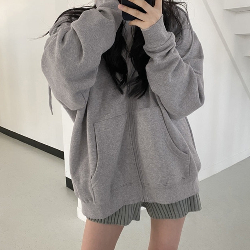 Femme Oversized Zip-Up Hoodie Stilla