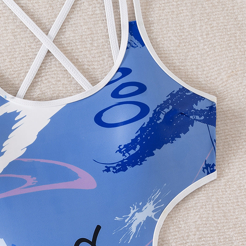 Dame Én-delt Badedragt med kreative Cut-Outs og stilfuldt design Skovae