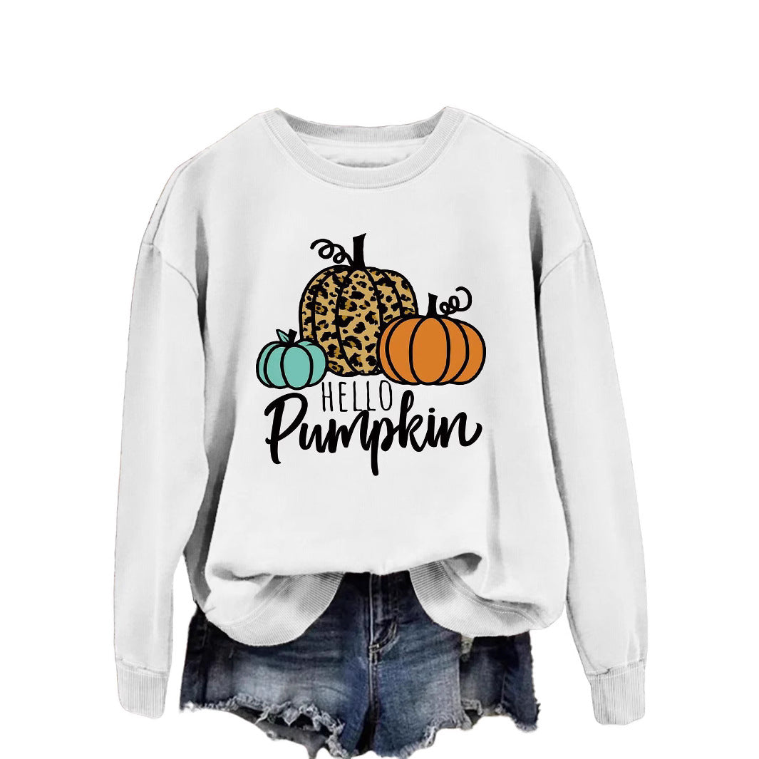 Kvinders sweatshirt med kreativt efterårsdesign og afslappet pasform Stilla