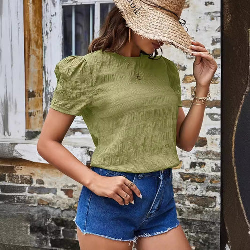 Dame Struktureret Bluse Stilla