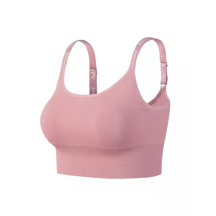 Dame Sport-Bustier med brede stropper og sømløs pasform Stilla
