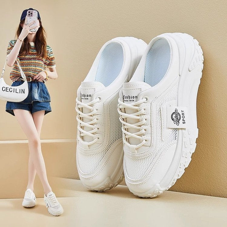 Dame Sneakers med åndbar mesh-overflade og skridsikker sål Stilla