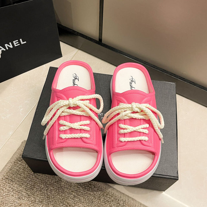 Dame Sportsandaler med moderne snøredesign Stilla