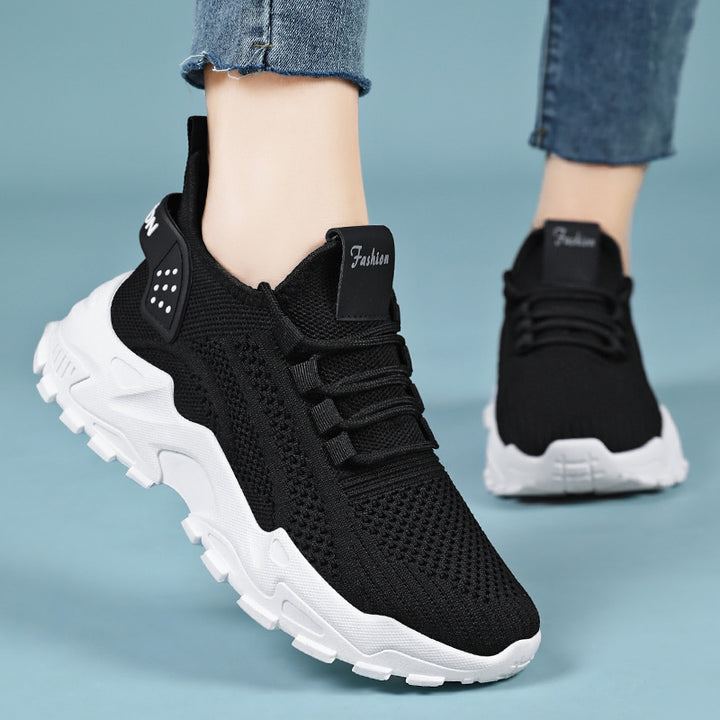 Damer lette og åndbare fitness sneakers med fleksibel indersål og skridsikker sål Stilla