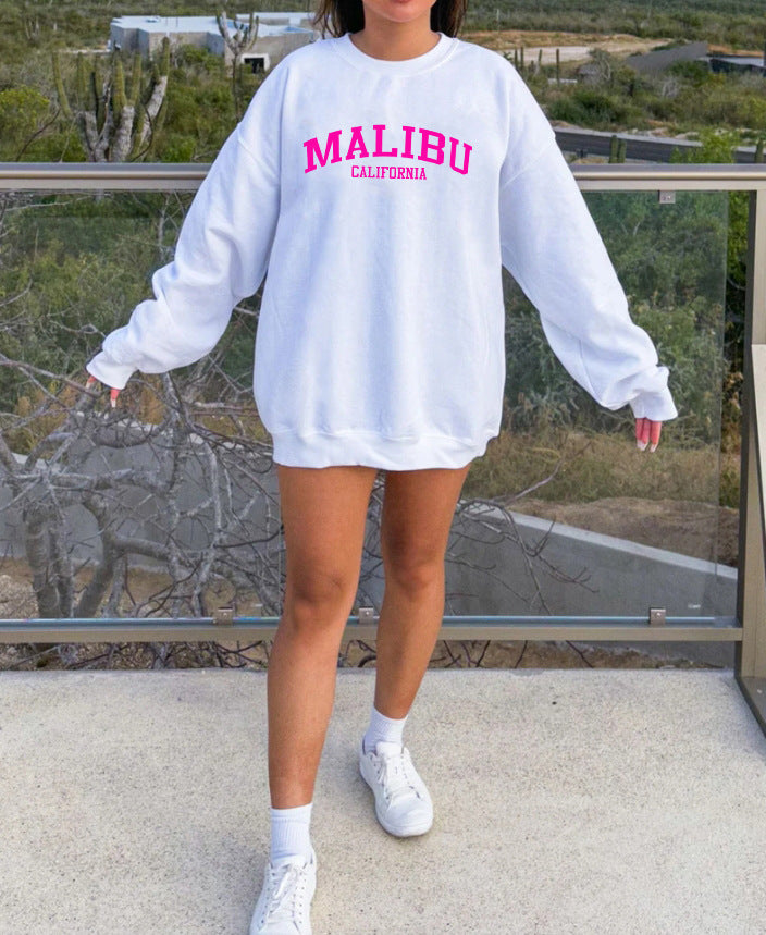 Kvinders sweatshirt med afslappet California-logo og blødt materiale Stilla