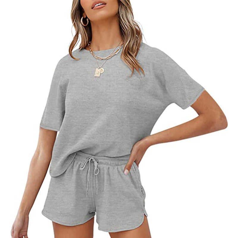 Dame behageligt afslapningsoutfit med elastisk kant Stilla
