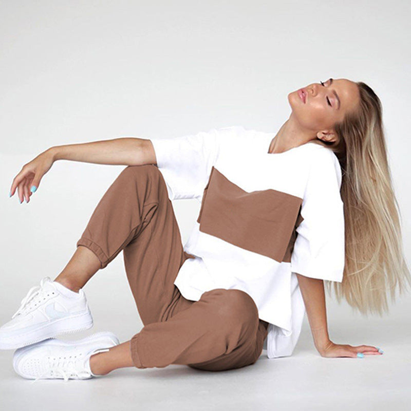 Dame afslappet sportssæt med oversized top og behagelige joggingbukser Stilla