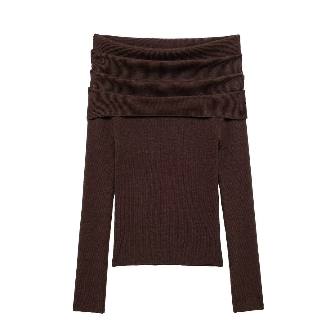 Femme Off-Shoulder Ribstrik top Stilla