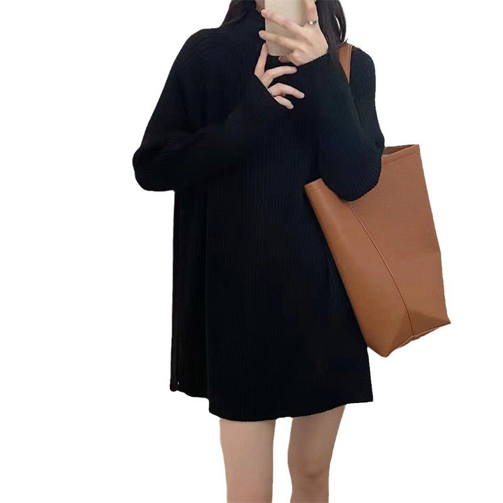 Femme Højkrave Ribstrik Pullover Stilla