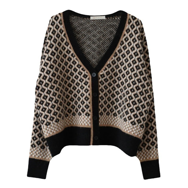 Femme Mønstret Strikcardigan Stilla