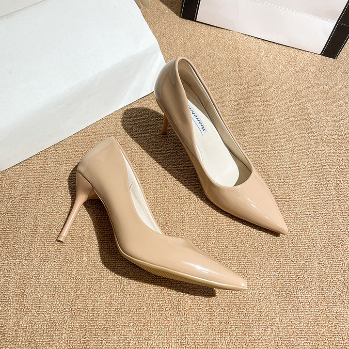 Dame Læder Stiletto Højhælede med elegant spidse tådesign Stilla