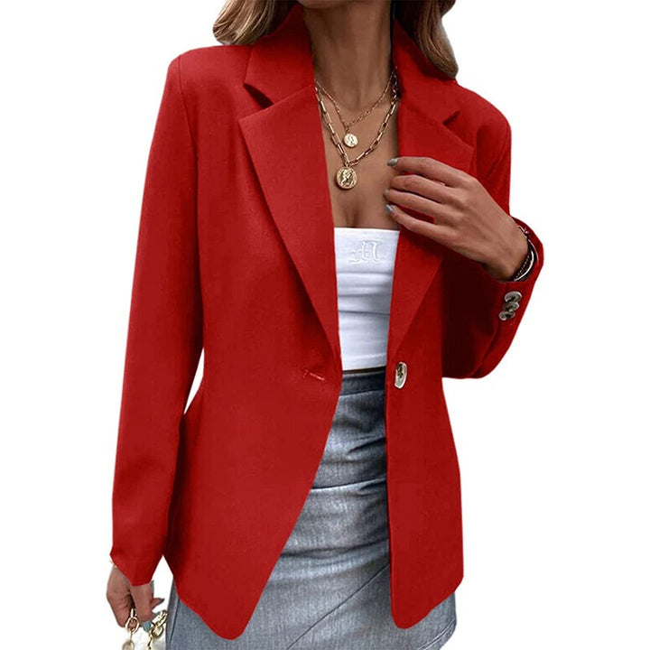 Dame Elegant Blazer med smal talje og dekorative knapdetaljer Stilla