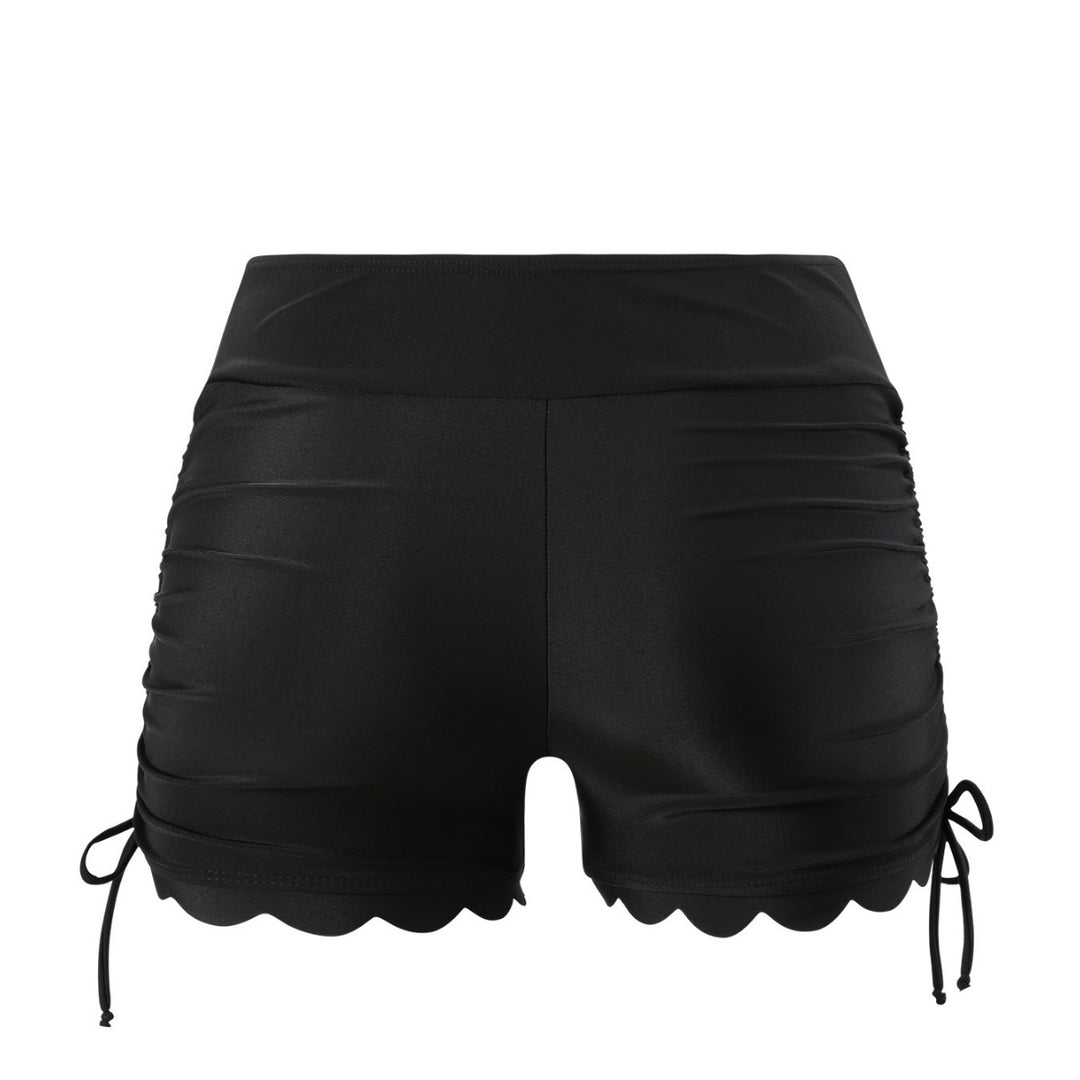 Dame Sporty Badebukser med moderne flæse-design og justerbare sidesnøringer Stilla
