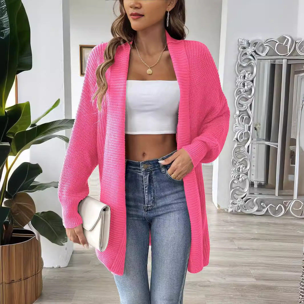 Femme Letvægts Åben Front Cardigan Stilla
