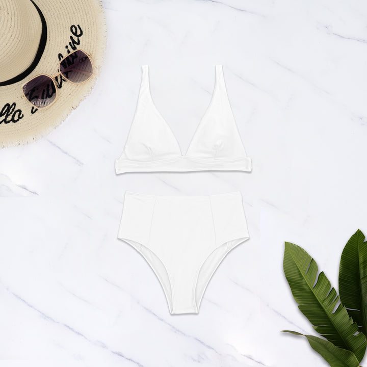 Damer Højskåret Bikini med dyb V-udskæring Skovae